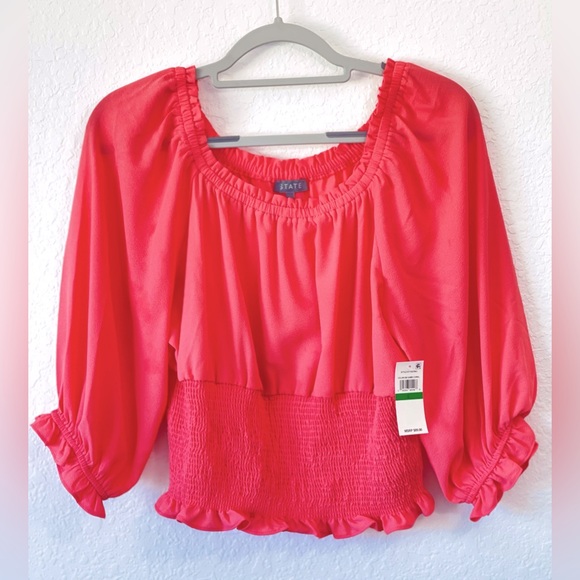 ⭐️1.State⭐️ Top Size L color: coral - Picture 9 of 11